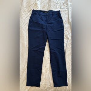 Express Columnist Pant, MidRise Ankle, Navy Blue